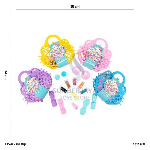 [15119IB] HELLOKITTA BAG+WINDOH FAST FOOD 19IB
