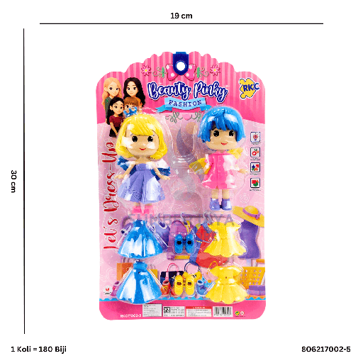 [806217002-5] BEAUTY PINKY FASHION 17002-5 