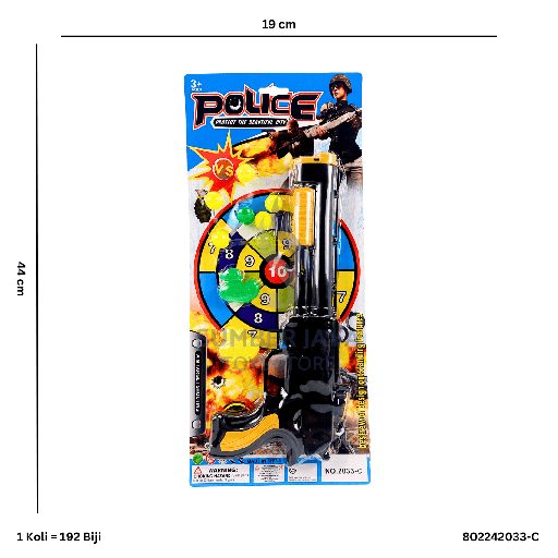 [802242033-C] POLICE GUN SET 2033-C