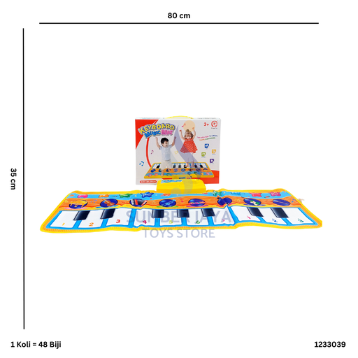 [1233039] KEYBOARD MUSIC MAT 3039