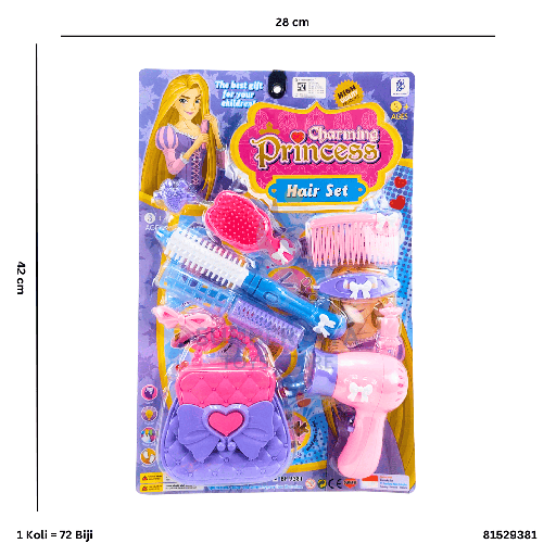 [81529381] CHARMING PRINCESS HAIR SET 9381