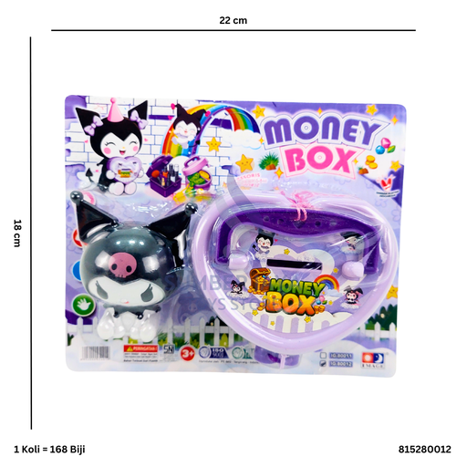 [815280012] MONEY BOX KUROMI LOVE 80012