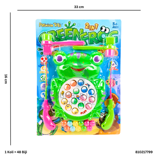 [810217799] B/O FISHING GAME FROG 17799