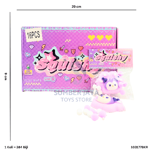 [1031778KR] SQUISHY SLIME KUROMI 1778KR