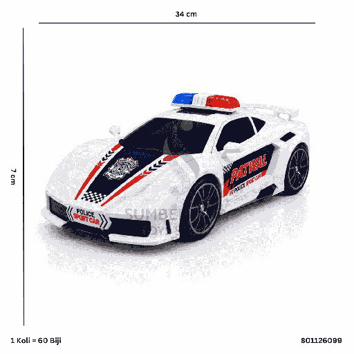 [801126099] POLICE SPORT CAR 6099