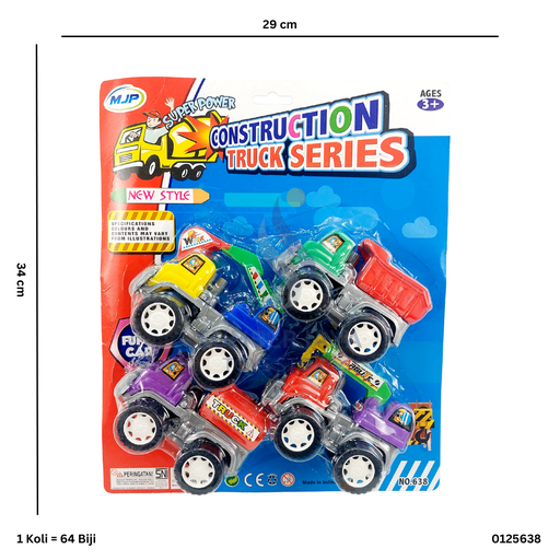 [0125638] TRUCK CONSTRUCTION 4PC 638
