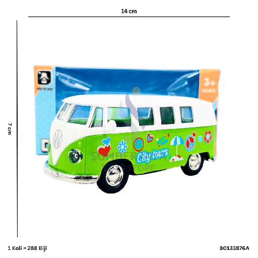 [80133876A] DIECAST OPEN DOOR BUS 876A