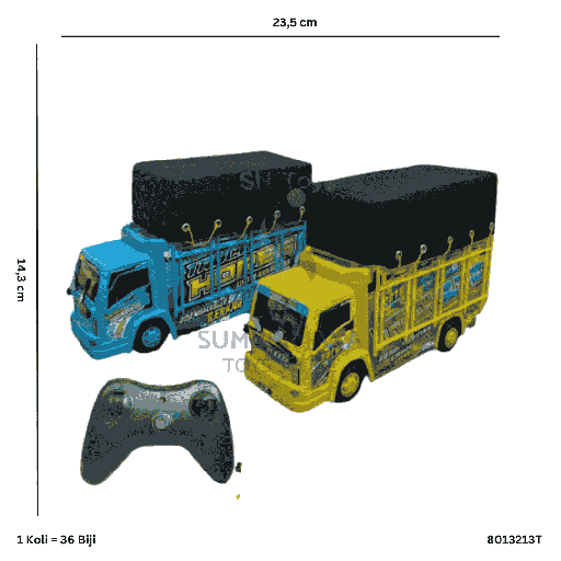 [8013213T] R/C MINI TRUCK OLENG CANTER TERPAL KOTAK JSP T13