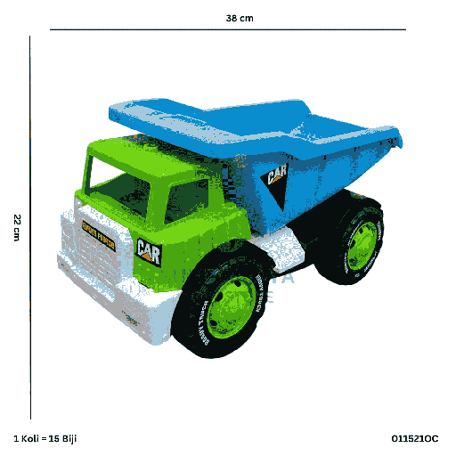[011521OC] BIG BUILDING DUMP TRUCK + SAND TOYS KTG OC 21