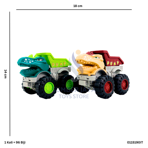 [0115190IT] TRUCK DINOSAURUS DUMP KTG IT 190