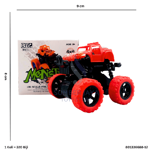 [801336688-12] MONSTER ZAB STUNT CAR 6688-12BS