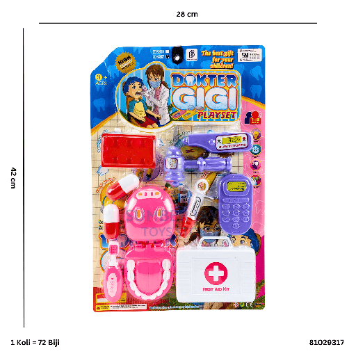 [81029317] DOKTER GIGI PLAYSET 9317