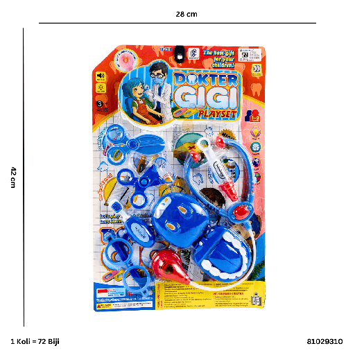 [81029310] DOKTER GIGI PLAYSET 9310