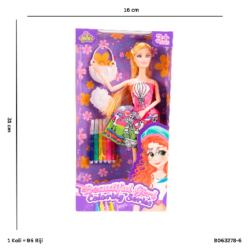 [8063278-6] BNK BEAUTIFULL GIRL COLORING 278-6