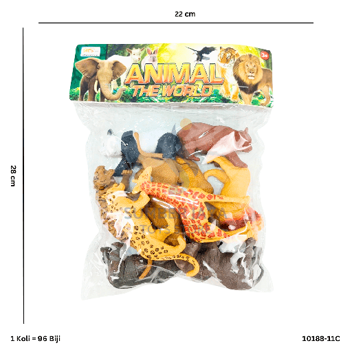 [10188-11C] ANMAL TOYS 10PC 88-11C