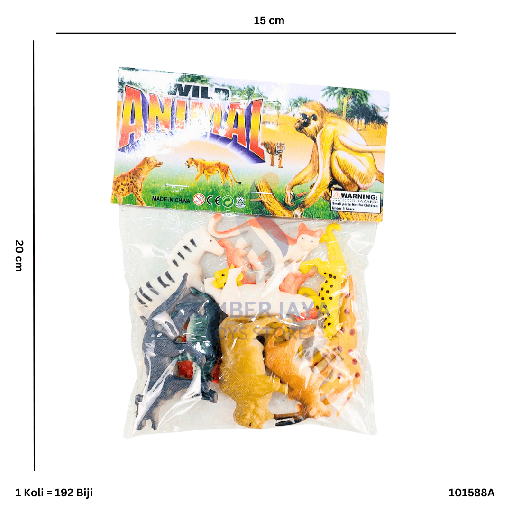 [101588A] WILD ANIMAL 12PC 588A