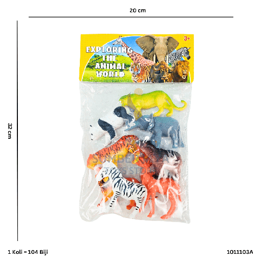 [1011103A] ANIMAL WORLD 8PC 1103A