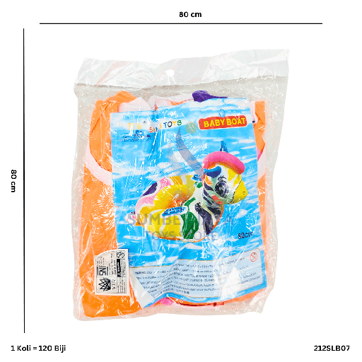 [212SLB07] SWIM BOAT ZEBRA SLB07