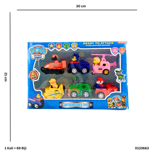 [0133663] PATROL DOGS 6PC 663