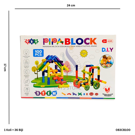 [083CB100] PIPA BLOCK 100PC CB100