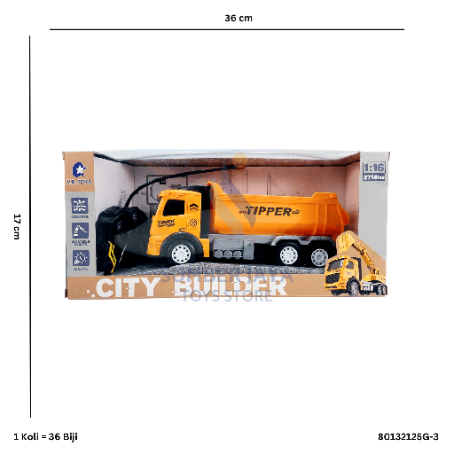 [80132125G-3] R/C CITY BUILDER EXCAVATOR VR125G-3