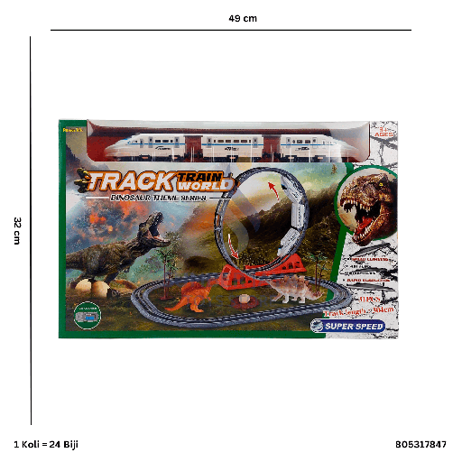 [805317847] TRACK TRAIN WORLD DINO 17847