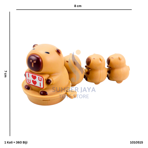 [1010515] MAGNET CAPYBARA 1BIG+3SMALL 0515