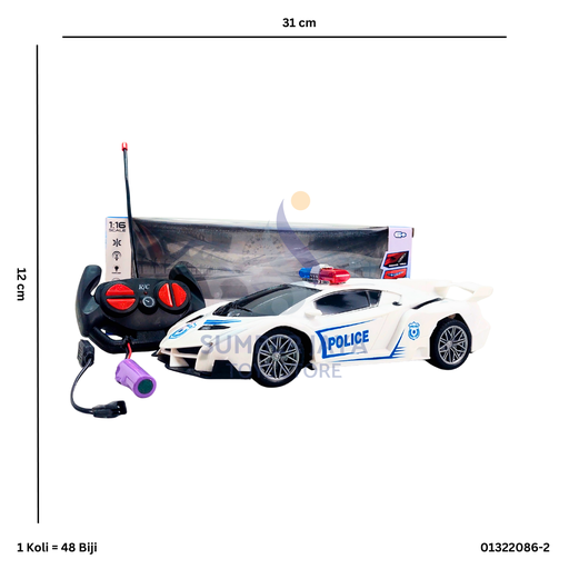 [01322086-2] R/C POLICE LAMBO 2086-2