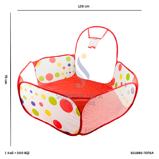[151995-7078A] 120CM HEXA TENDA W/ BASKET RING 995-7078A