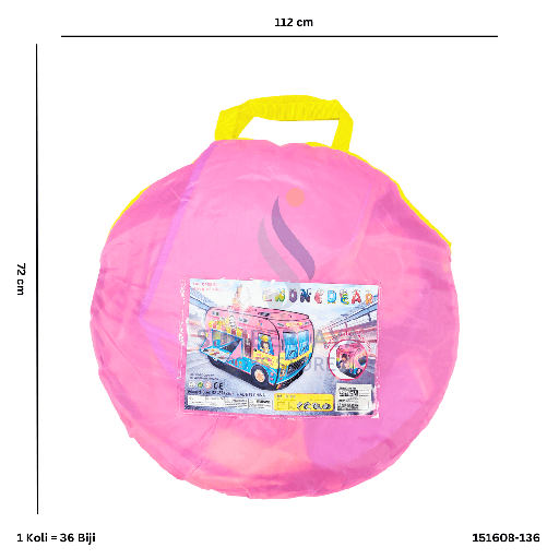 [151608-136] PINK ICE CREAM TRUCK TENDA 608-138