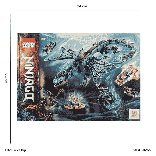 [083100255] FGR NINJAGO BLUE WATER DRAGON 100252