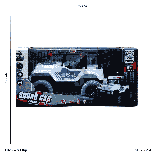 [801325049] R/C SQUAD CAR POLICE 5049
