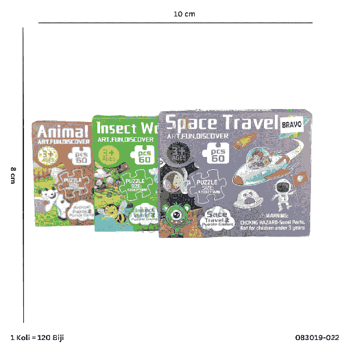 [083019-022] MIX PUZZLE 60PC 019-022