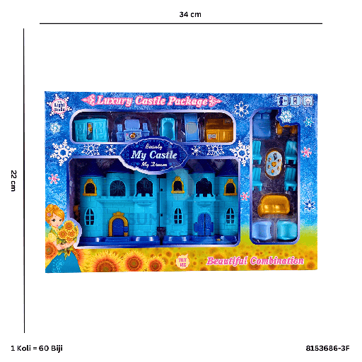 [8153686-3F] B/O CASTLE PLAYSET 686-3F