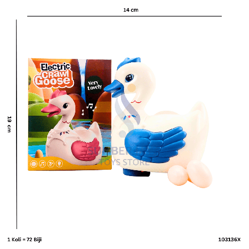 [103136X] B/O LAY EGG GOOSE W/ MUSIC 136X