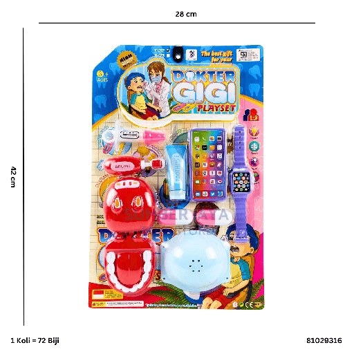 [81029316] DOKTER GIGI MASKER PLAYSET 9316