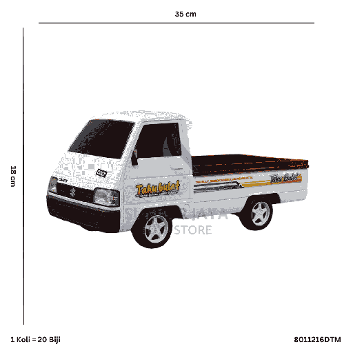 [8011216DTM] PICK UP L300 TAHU BULAT B/O ALARM MUNDUR DT 16AM
