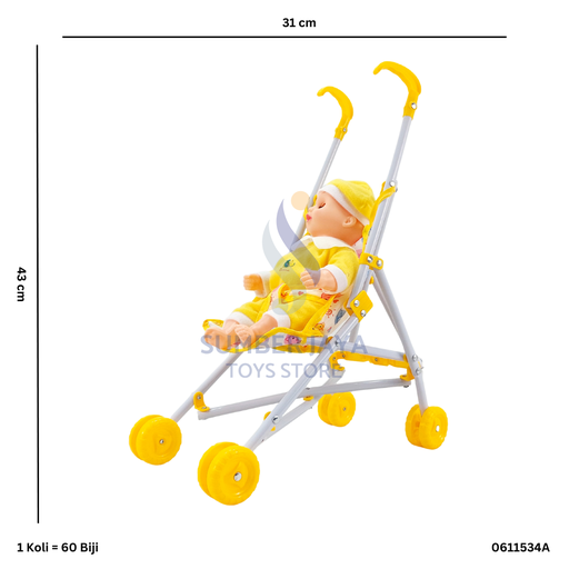 [0611534A] STROLLER BABY COWO 1534A