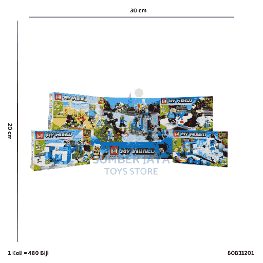 [80831201] RPK MINECRAFT FGR W/ SNOW HOUSE 1201