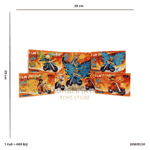 [80831124] RPK NINJAGO SPINJITZU W/RIDE WINGS 1124