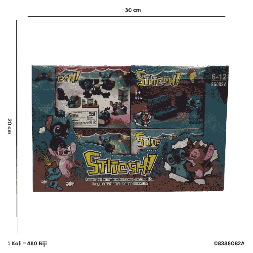 [08386082A] RPK LILO & STITCH W/ HOUSE HOLD 86082A