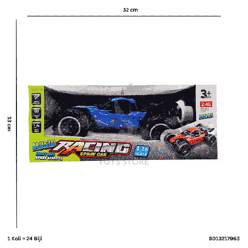 [8013217963] R/C RACING SPRAY CAR 17963