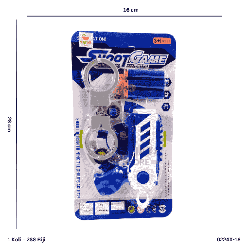 [0224X-18] SHOT GAME NERF GUN X-18