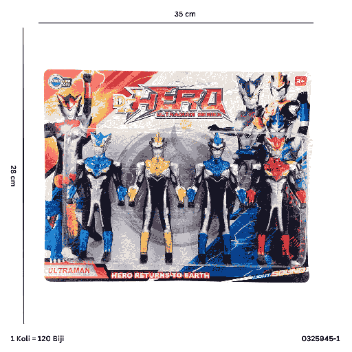 [0325945-1] RBT HERO ULTRAMAN 4PC 5945-1