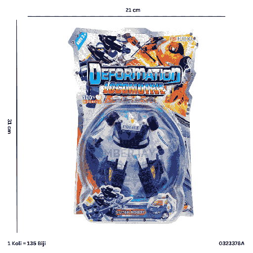 [0323378A] ROBOT DEFORMATION LOCOMOTIF 3378A