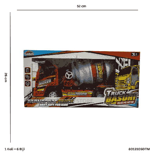 [8013105DTM] TRUCK MIXER B/O DT05-MK
