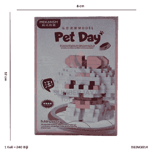 [083M3014] PET DAY NANO BLOCKS MALTESE M3014