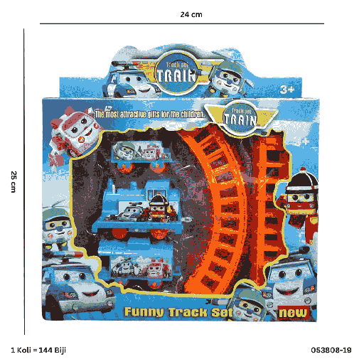 [053808-19] FUNNY TRAIN SET 808-19R