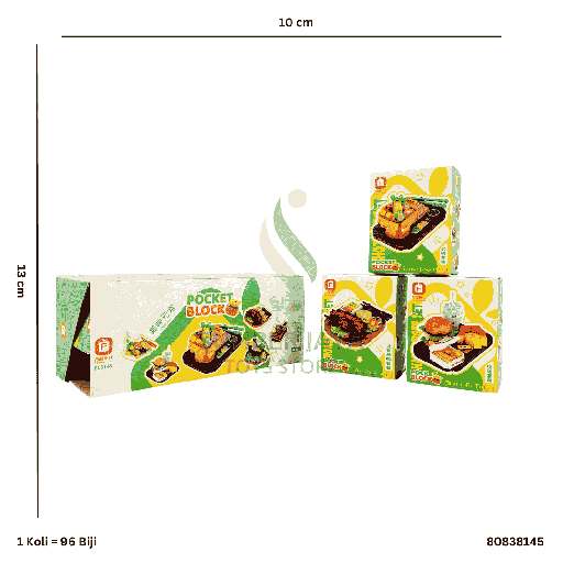 [80838145] POCKET BLOCK FOOD STREET 8145