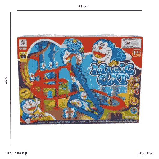 [81039263] SMALL ROLLER COASTER MAGIC CAT 9263